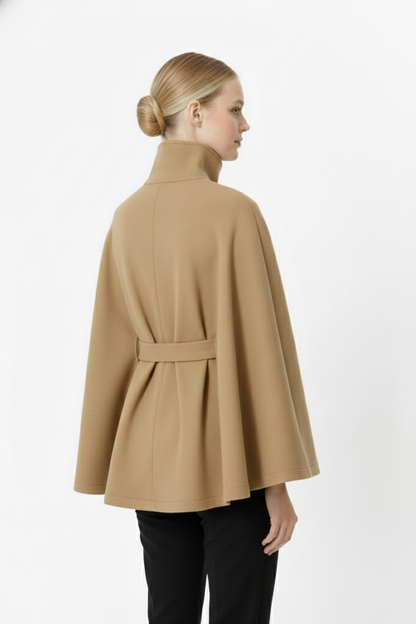 Women's Winter Coat – Wool-Look with Collar