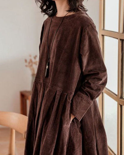 Women's Velvet Dress – Long Winter Dress