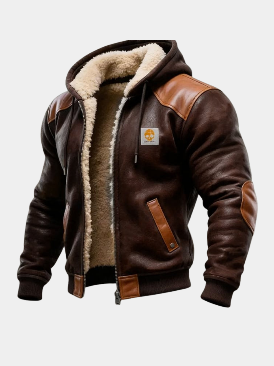 Men's Suede-Look Jacket – Vintage Hooded