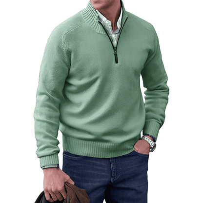 Men's Zip Jumper – Soft Knit Autumn Winter