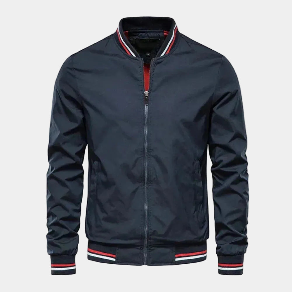 Men's Bomber Jacket – Zipped Stand Collar