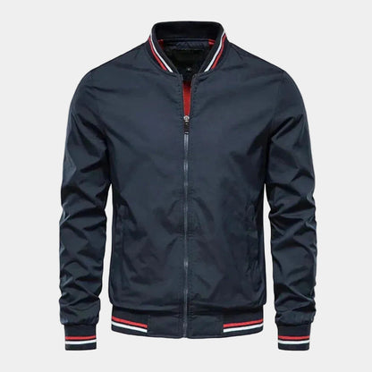 Men's Bomber Jacket – Zipped Stand Collar