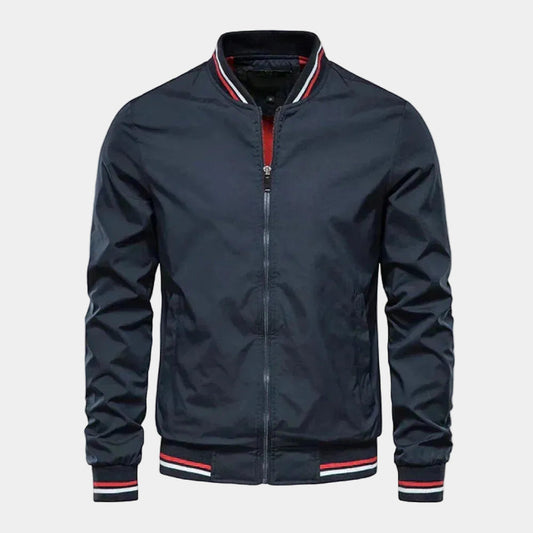 Men's Bomber Jacket – Zipped Stand Collar