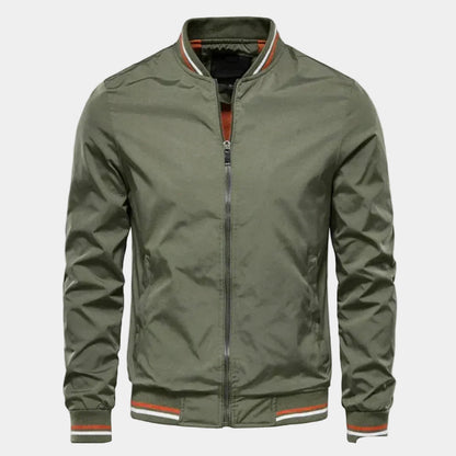 Men's Bomber Jacket – Zipped Stand Collar