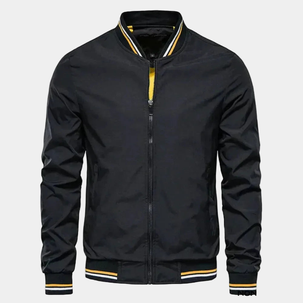 Men's Bomber Jacket – Zipped Stand Collar