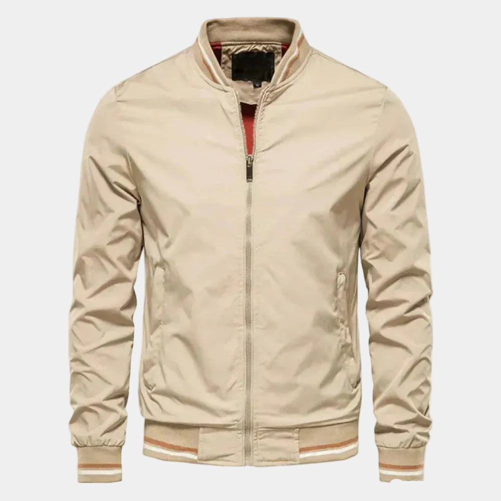 Men's Bomber Jacket – Zipped Stand Collar