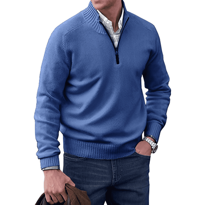 Men's Zip Jumper – Soft Knit Autumn Winter