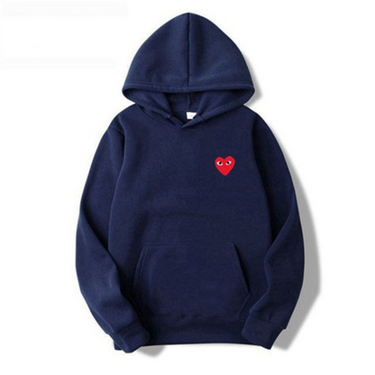 Women's Embroidered Heart Hoodie – Comfortable Hoodie
