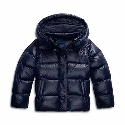Women's Hooded Puffer – Quilted Straight Cut Winter