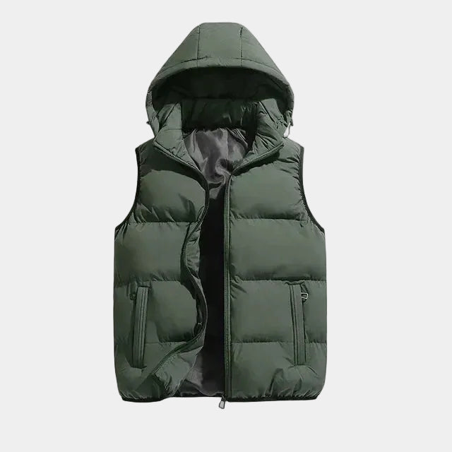 Men's Puffer Gilet – Quilted Hooded