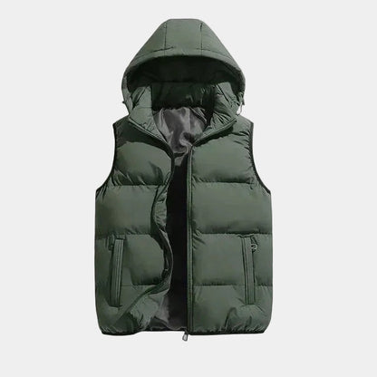Men's Puffer Gilet – Quilted Hooded