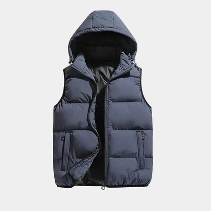 Men's Puffer Gilet – Quilted Hooded