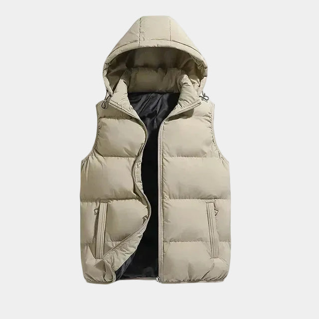 Men's Puffer Gilet – Quilted Hooded