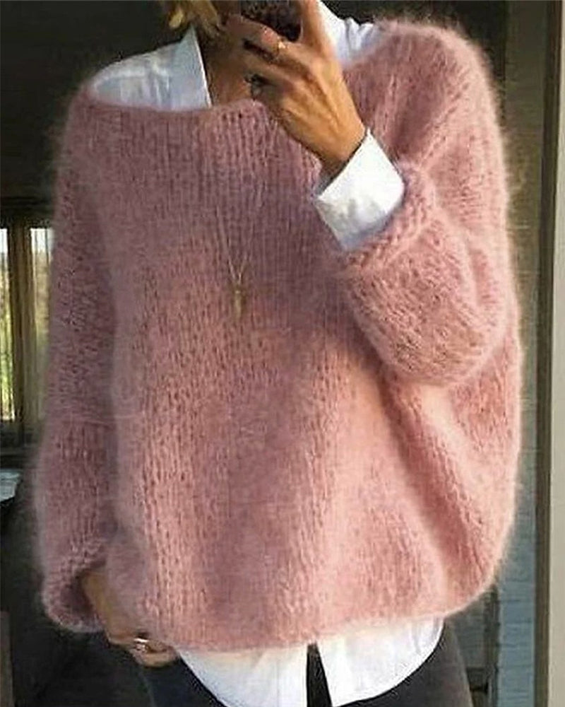 Women's Soft Knit Crew Neck Jumper – Fitted Winter Jumper