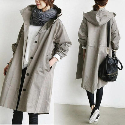 Women's Waterproof Trench Coat – Plus Sizes
