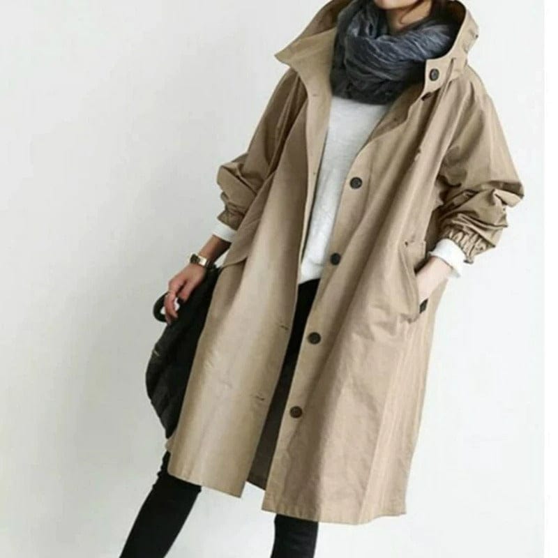 Women's Waterproof Trench Coat – Plus Sizes