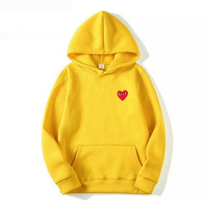 Women's Embroidered Heart Hoodie – Comfortable Hoodie
