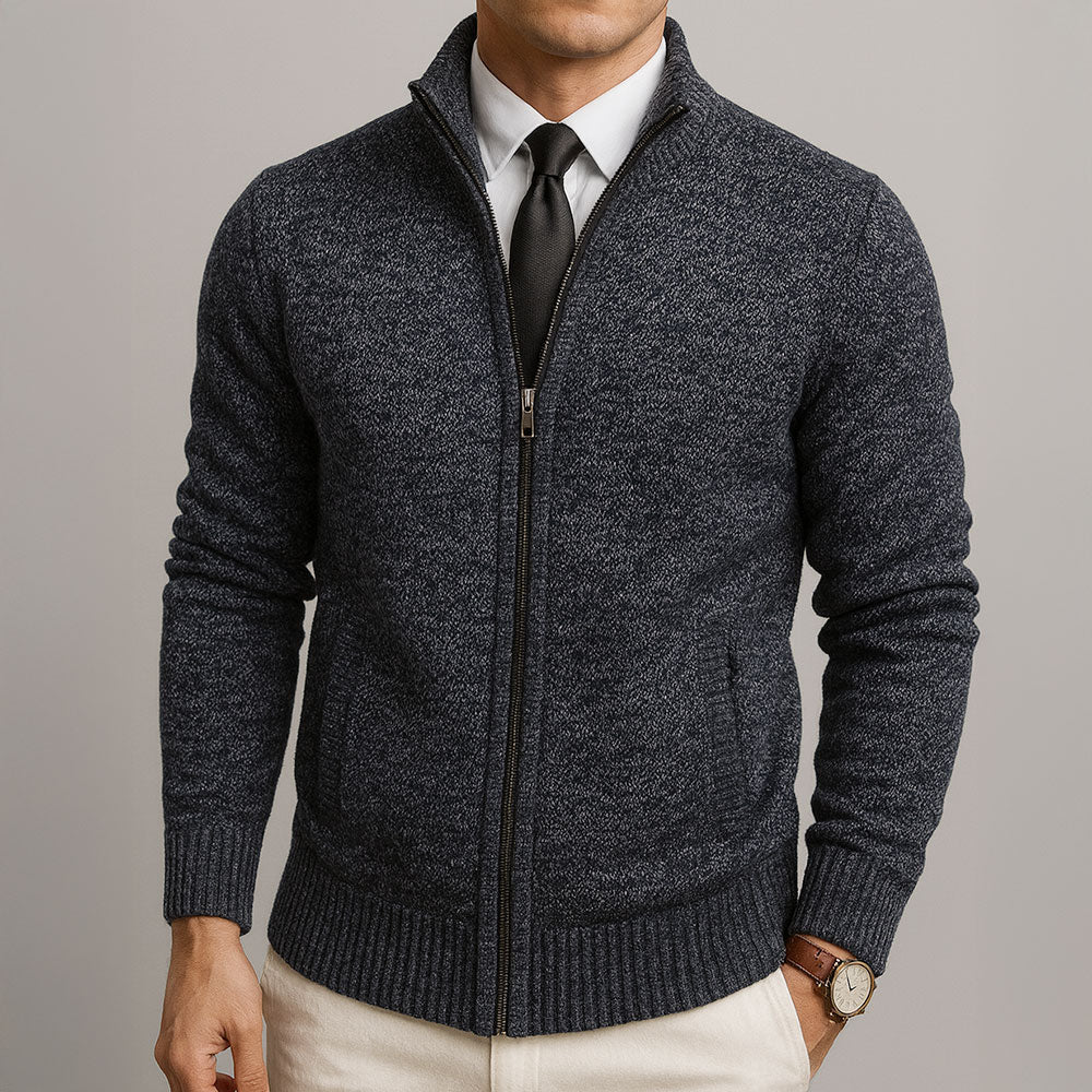 Men's Cardigan – Structured-Cut Knit