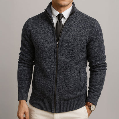 Men's Cardigan – Structured-Cut Knit