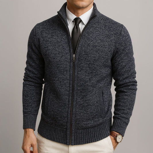 Men's Cardigan – Structured-Cut Knit