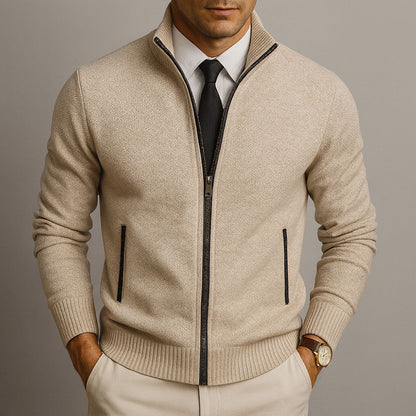 Men's Cardigan – Structured-Cut Knit