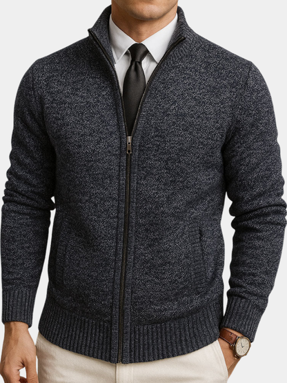 Men's Cardigan – Structured-Cut Knit