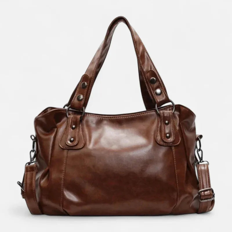 Grand Sac à Main Rétro Femme Souple – Sac Bandoulière pour Cours