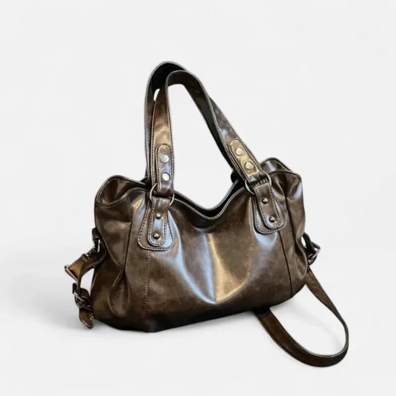 Grand Sac à Main Rétro Femme Souple – Sac Bandoulière pour Cours