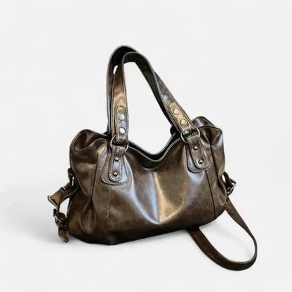 Grand Sac à Main Rétro Femme Souple – Sac Bandoulière pour Cours