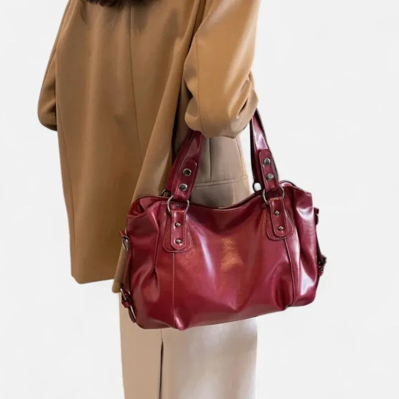 Grand Sac à Main Rétro Femme Souple – Sac Bandoulière pour Cours