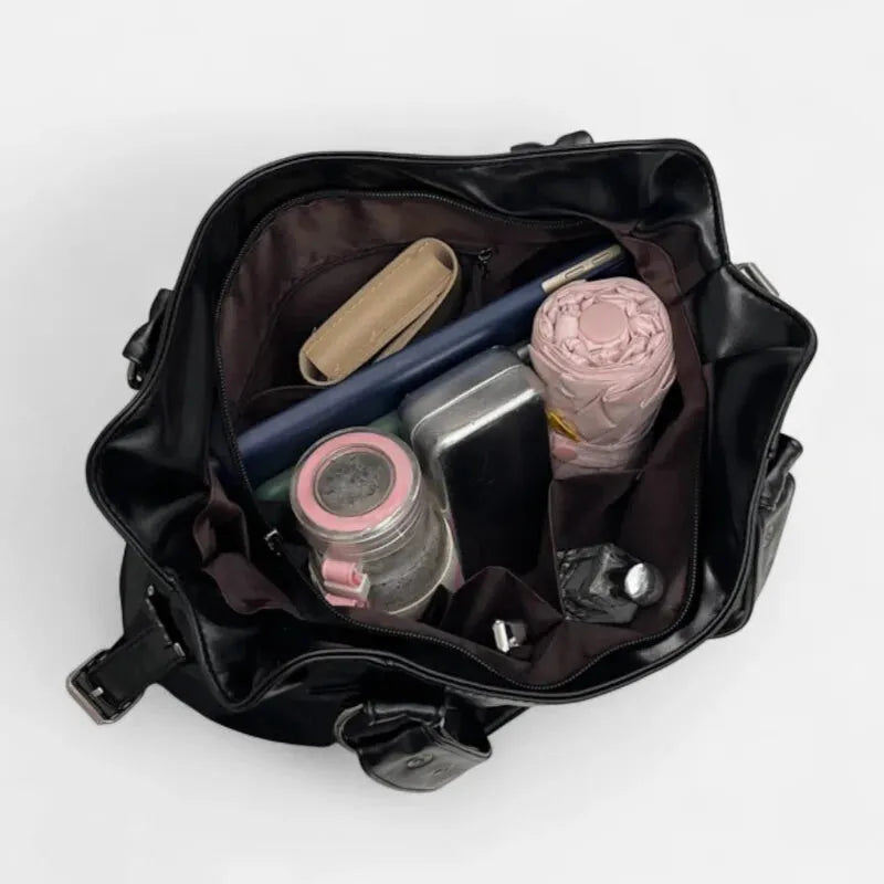 Grand Sac à Main Rétro Femme Souple – Sac Bandoulière pour Cours