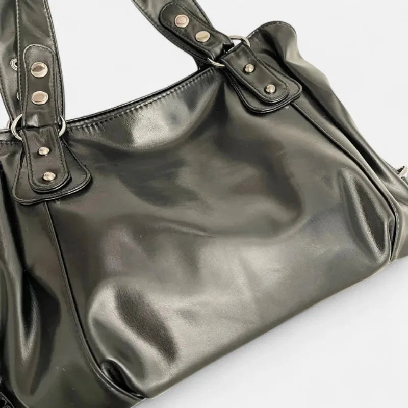Grand Sac à Main Rétro Femme Souple – Sac Bandoulière pour Cours