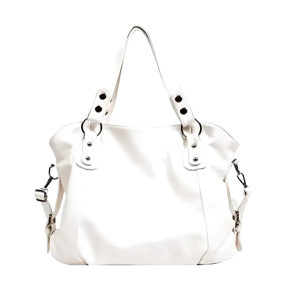 Women's Large Pebbled Faux Leather Handbag – Crossbody Bag