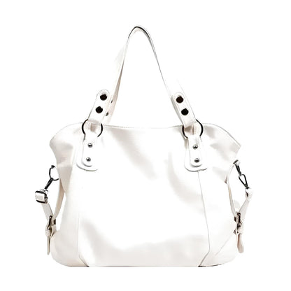 Women's Large Pebbled Faux Leather Handbag – Crossbody Bag