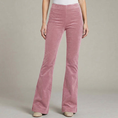 Women's High-Waist Stretch Flared Pants Full-Length