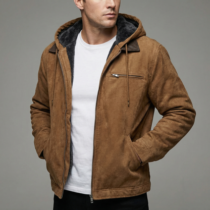 Men's Multi-Pocket Outdoor Winter Coat Hip-Length