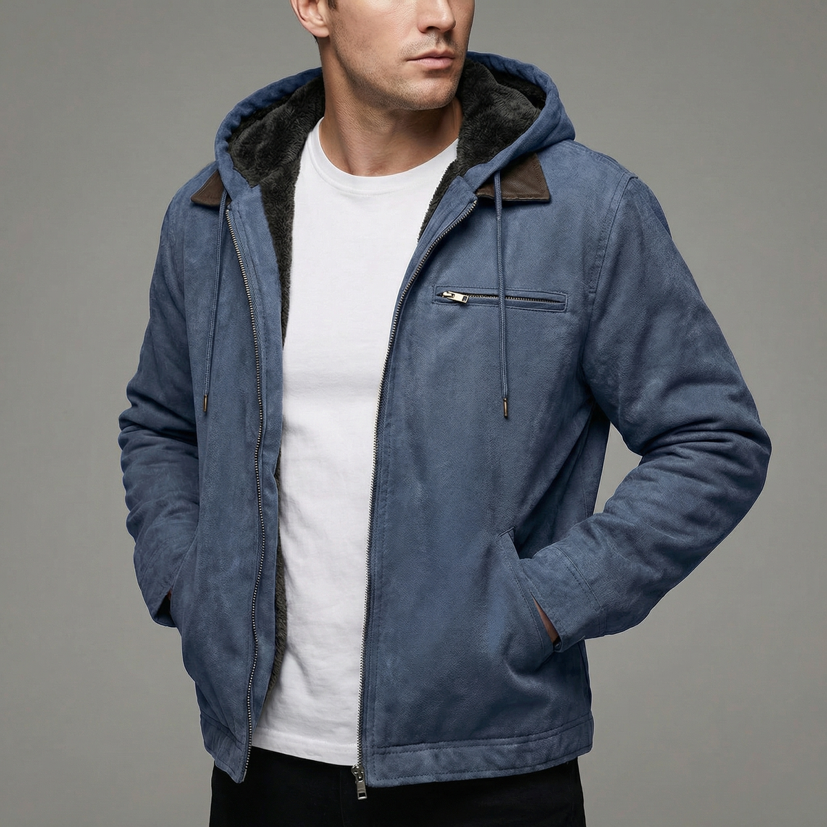 Men's Zipper Pocket Casual Outdoor Winter Coat