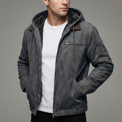 Men's Multi-Pocket Outdoor Winter Coat Hip-Length