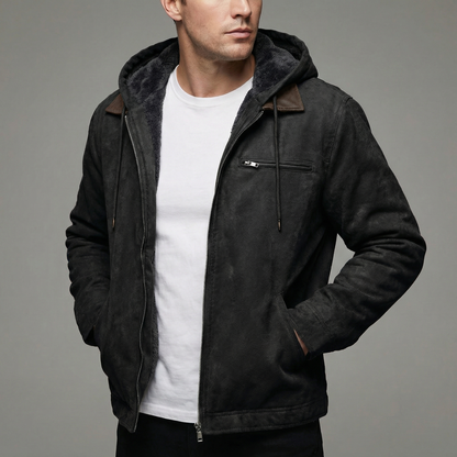 Men's Multi-Pocket Outdoor Winter Coat Hip-Length