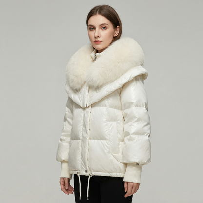 Women's Luxury Fur Collar Warm Puffer Winter Coat
