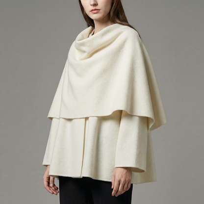 Women's Knit Oversized Raglan Sleeve Poncho Cape Cardigan