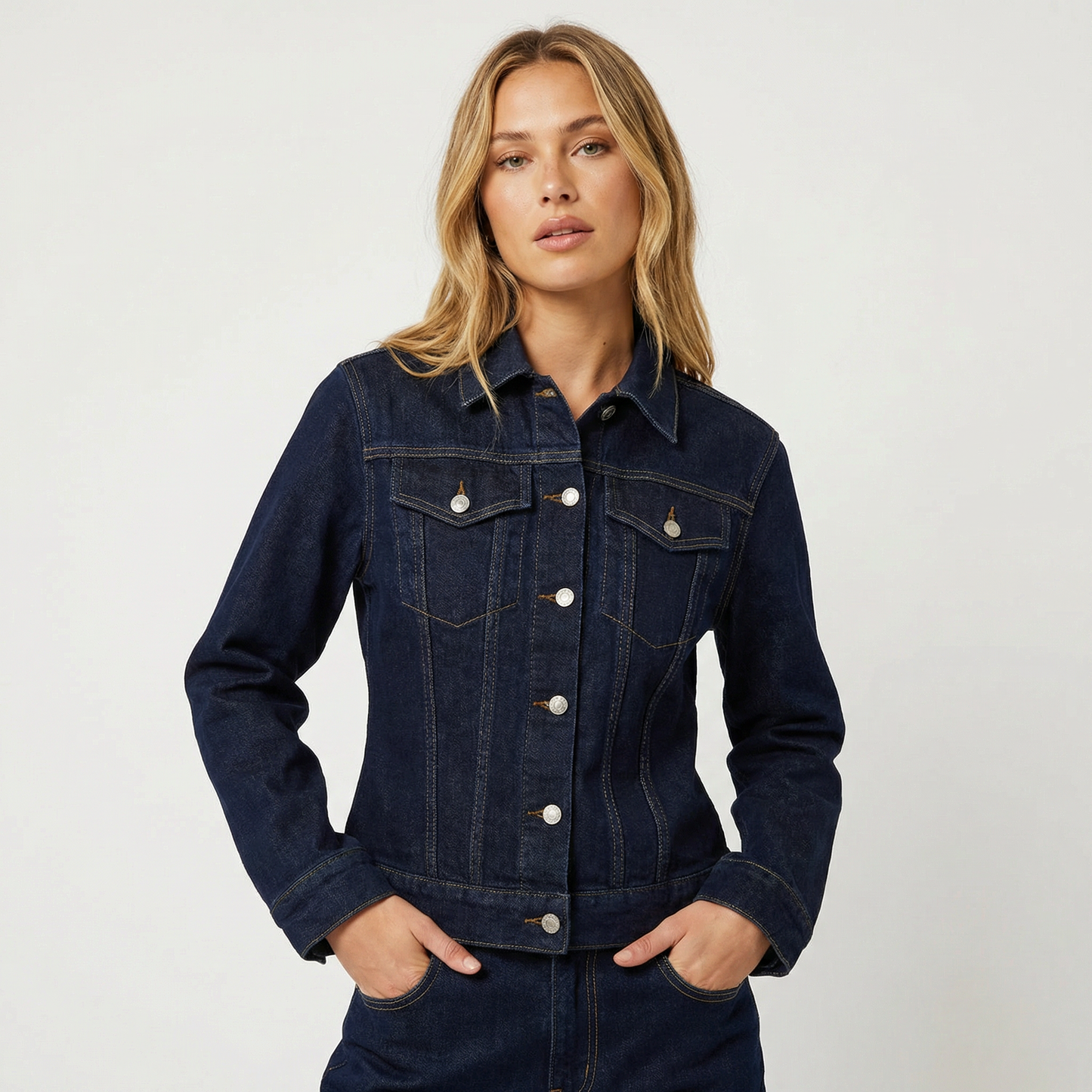 Women's Oversized Denim Jacket – Casual Loose Fit Jacket