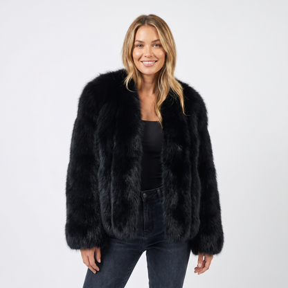 Women's Faux Fur Cardigan Coat