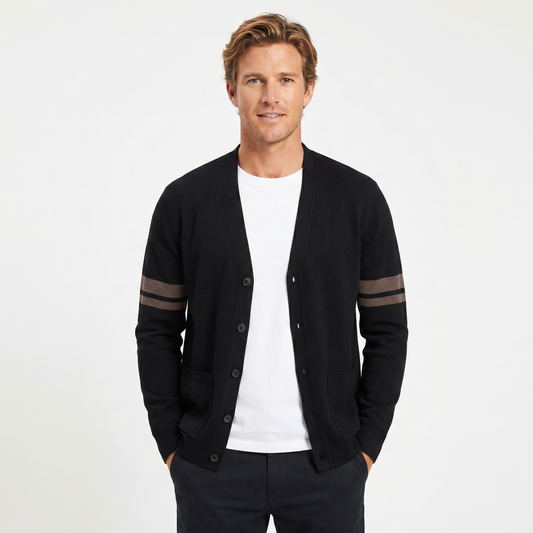 Men's Winter V-Neck Wool Premium Cardigan