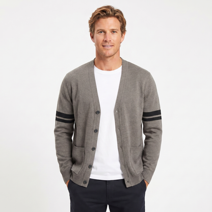 Men's Winter V-Neck Wool Premium Cardigan