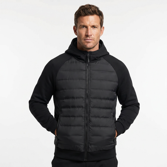 Men's Casual Lightweight Puffer Hoodie Jacket