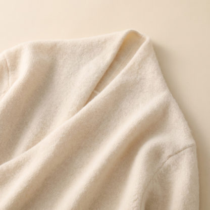 Crossover Jumper Womens – Cashmere V Neck Wrap Front