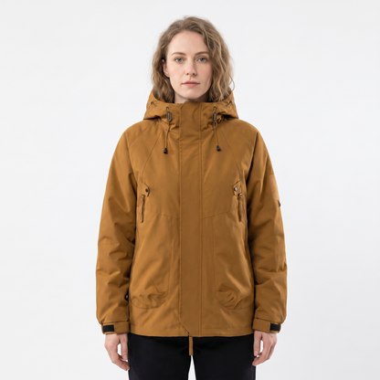 Women's Rain Jacket – Hooded Waterproof Shell Outdoor Multi-Pocket