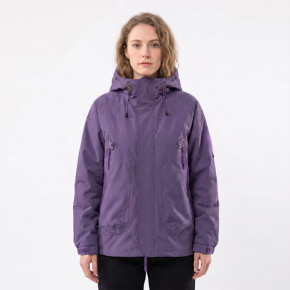 Women's Rain Jacket – Hooded Waterproof Shell Outdoor Multi-Pocket