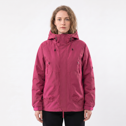 Women's Rain Jacket – Hooded Waterproof Shell Outdoor Multi-Pocket